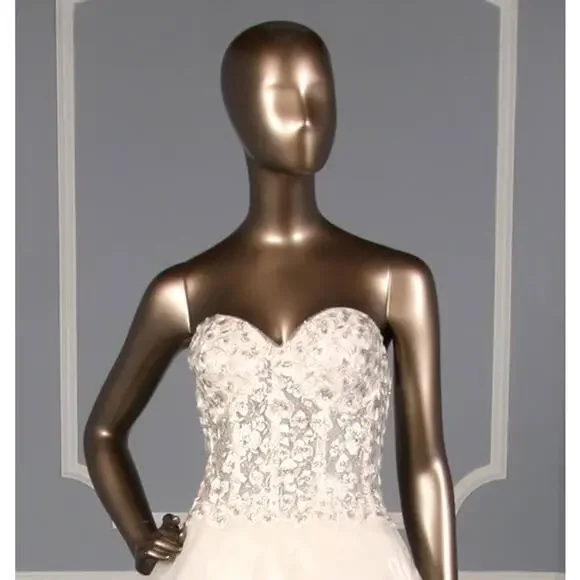 FRANCESCA MIRANDA Couture Gaelle Strapless Aline Ballgown Wedding Dress Gown 10